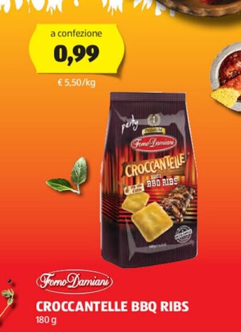 ALDI Forno Damiani CROCCANTELLE BBQ RIBS 180 g offerta