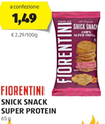 ALDI FIORENTINI SNICK SNACK SUPER PROTEIN 65 g offerta