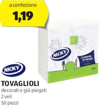 NICKY TOVAGLIOLI 50 pezzi