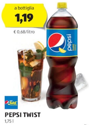 ALDI PEPSI TWIST 1,75 l offerta