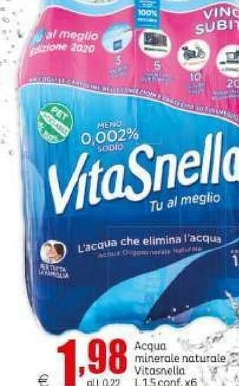 Elite Vitasnella Acqua offerta