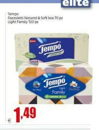 Elite Tempo Fazzoletti offerta