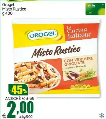 Elite Orogel Misto Rustico Con Verdure Grigliate 400 G(ml) offerta