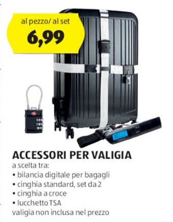 ALDI ACCESSORI PER VALIGIA offerta
