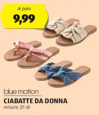 ALDI blue motion CIABATTE DA DONNA offerta