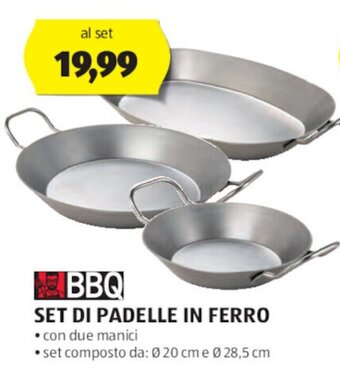 ALDI BBQ SET DI PADELLE IN FERRO offerta