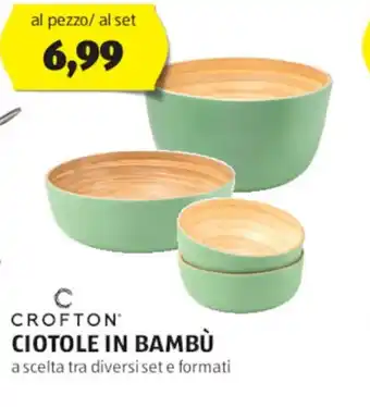 ALDI CROFTON CIOTOLE IN BAMBÙ offerta