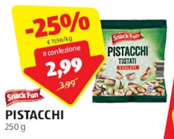 ALDI Snack Fun PISTACCHI 250 g offerta