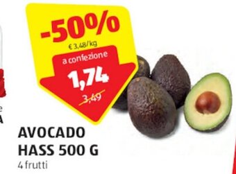 ALDI AVOCADO HASS 500 G 4 frutti offerta