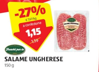 ALDI Freschi per te SALAME UNGHERESE 150 g offerta