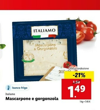 Lidl Italiamo Mascarpone E Gorgonzola offerta