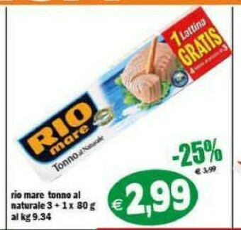 Gros Rio Mare Tonno Al Naturale offerta