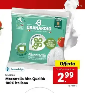 Lidl Granarolo Mozzarella Alta Qualita offerta