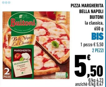 Conad PIZZA MARGHERITA BELLA NAPOLI BUITONI 650 g offerta