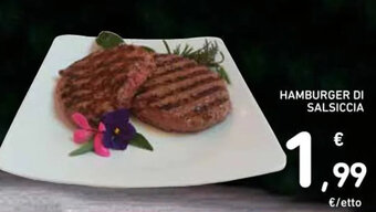 Spazio Conad HAMBURGER DI SALSICCIA offerta