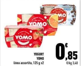 Conad YOGURT YOMO 125 g x 2 offerta