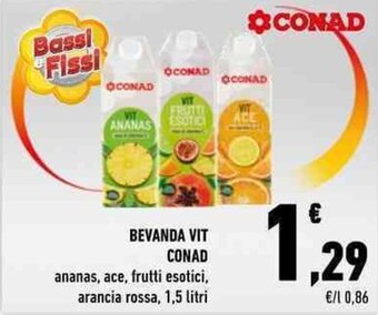 Conad BEVANDA VIT CONAD 1,5 litri offerta