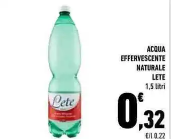 Conad ACQUA EFFERVESCENTE NATURALE 1,5 litri offerta