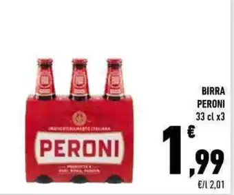 Conad PERONI BIRRA PERONI 33 cl x3 offerta