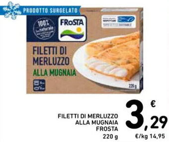 Spazio Conad FILETTI DI MERLUZZO ALLA MUGNAIA FROSTA 220 g offerta