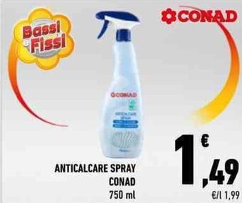 Conad ANTICALCARE SPRAY CONAD 750 ml offerta