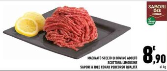 Conad MACINATO SCELTO DI BOVINO ADULTO SCOTTONA LIMOUSINE SAPORI & IDEE CONAD PERCORSO QUALITÀ offerta