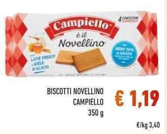 Conad BISCOTTI NOVELLINO CAMPIELLO 350 g offerta