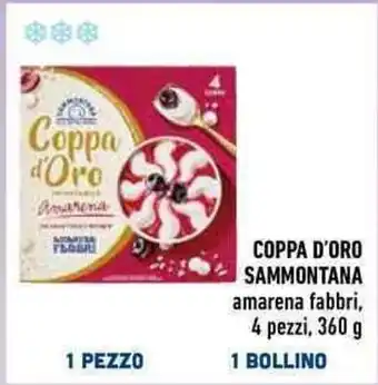 Conad COPPA D'ORO SAMMONTANA amarena fabbri, 4 pezzi, 360 g offerta