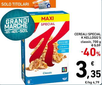 Spazio Conad CEREALI SPECIAL K KELLOGG'S 700 g offerta