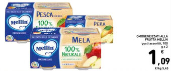 Spazio Conad OMOGENEIZZATI ALLA FRUTTA MELLIN 100 g x 2 offerta