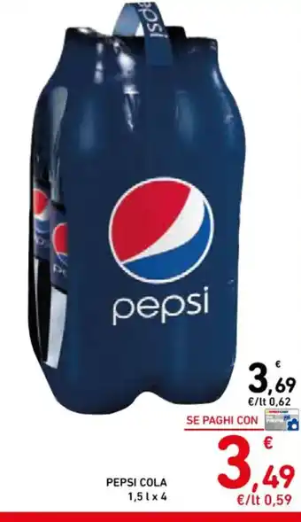 Spazio Conad PEPSI COLA 1,5 l x 4 offerta