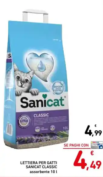 Spazio Conad LETTIERA PER GATTI SANICAT CLASSIC 10 l offerta
