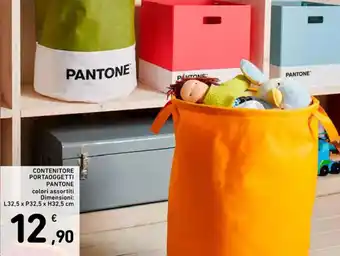 Spazio Conad CONTENITORE PORTAOGGETTI PANTONE L32,5 x P32,5 x H32,5 cm offerta