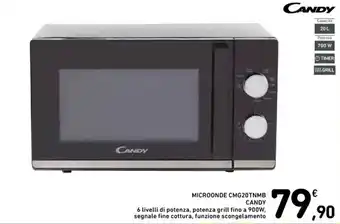 Spazio Conad CANDY MICROONDE CMG20TNMB offerta