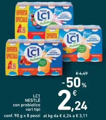 Spazio Conad LC1 NESTLÉ con probiotico vari tipi offerta