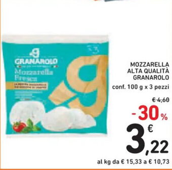 Spazio Conad MOZZARELLA ALTA QUALITÀ GRANAROLO conf. 100 g x 3 pezzi offerta