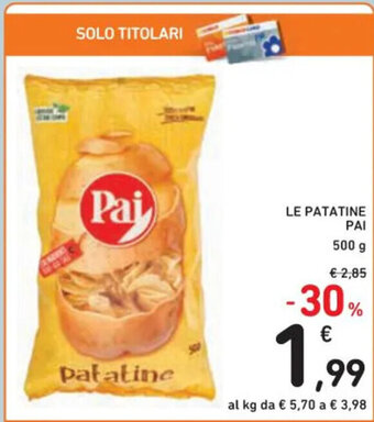 Spazio Conad LE PATATINE PAI 500 g offerta