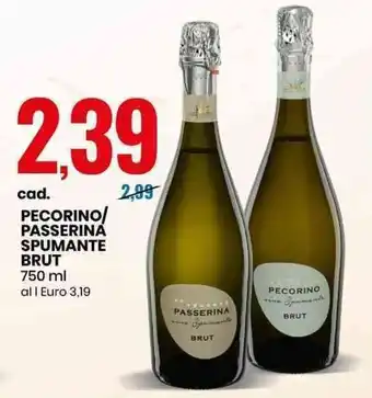 Eurospin PECORINO/ PASSERINA SPUMANTE BRUT 750 ml offerta