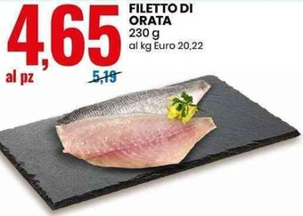 Eurospin FILETTO DI ORATA 230 g offerta
