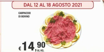 Crai Carpaccio Di Bovino offerta