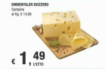 Crai Campina Emmentaler Svizzero offerta