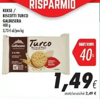 Coop Galbusera Biscotti Turco offerta