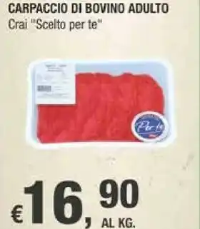 Crai Crai Carppaccio Di Bovino Adulto offerta
