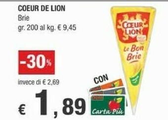 Crai Coeur De Lion Brie offerta