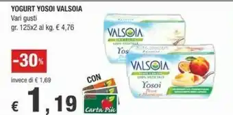 Crai Valsoia Yogurt Yosoi Naturale offerta