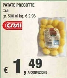 Crai Crai Patate Precotte offerta