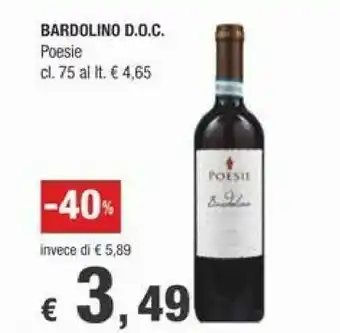 Crai Poesie Bardolino DOC offerta