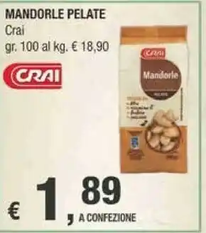 Crai Mandorle Pelate offerta