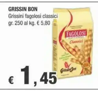 Crai Grissin Bon - Fagolosi Gusto Classico 250 G(ml) offerta