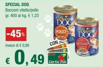 Crai Special Dog Bocconi Vitello offerta